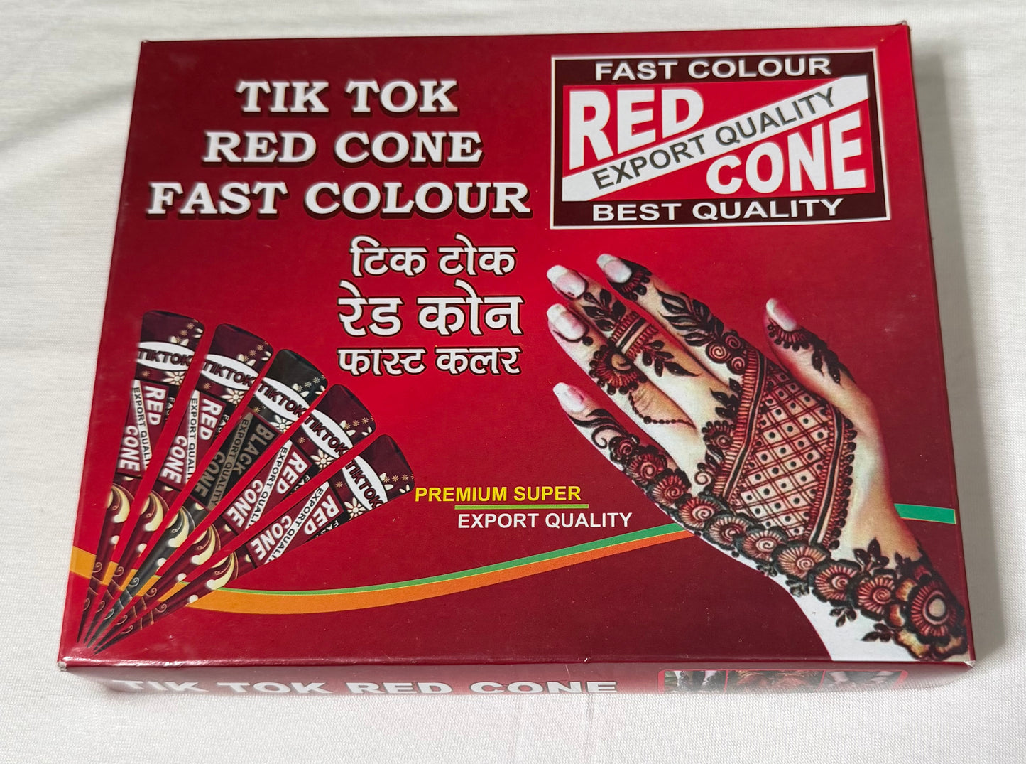 Deep Red Henna Cone (1pcs )