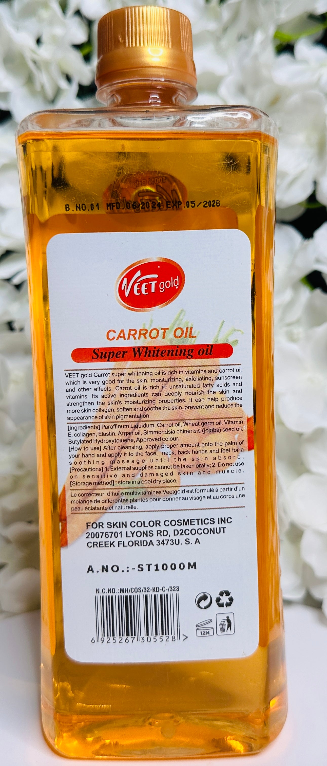 Veet gold oil