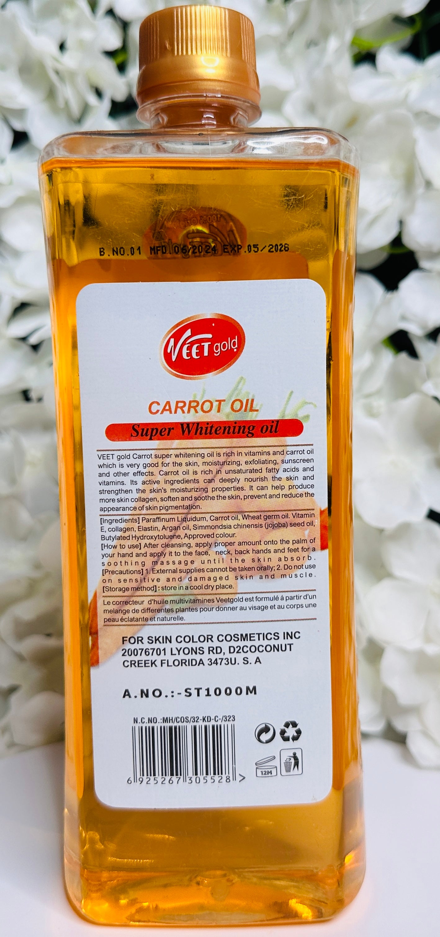 Veet gold oil