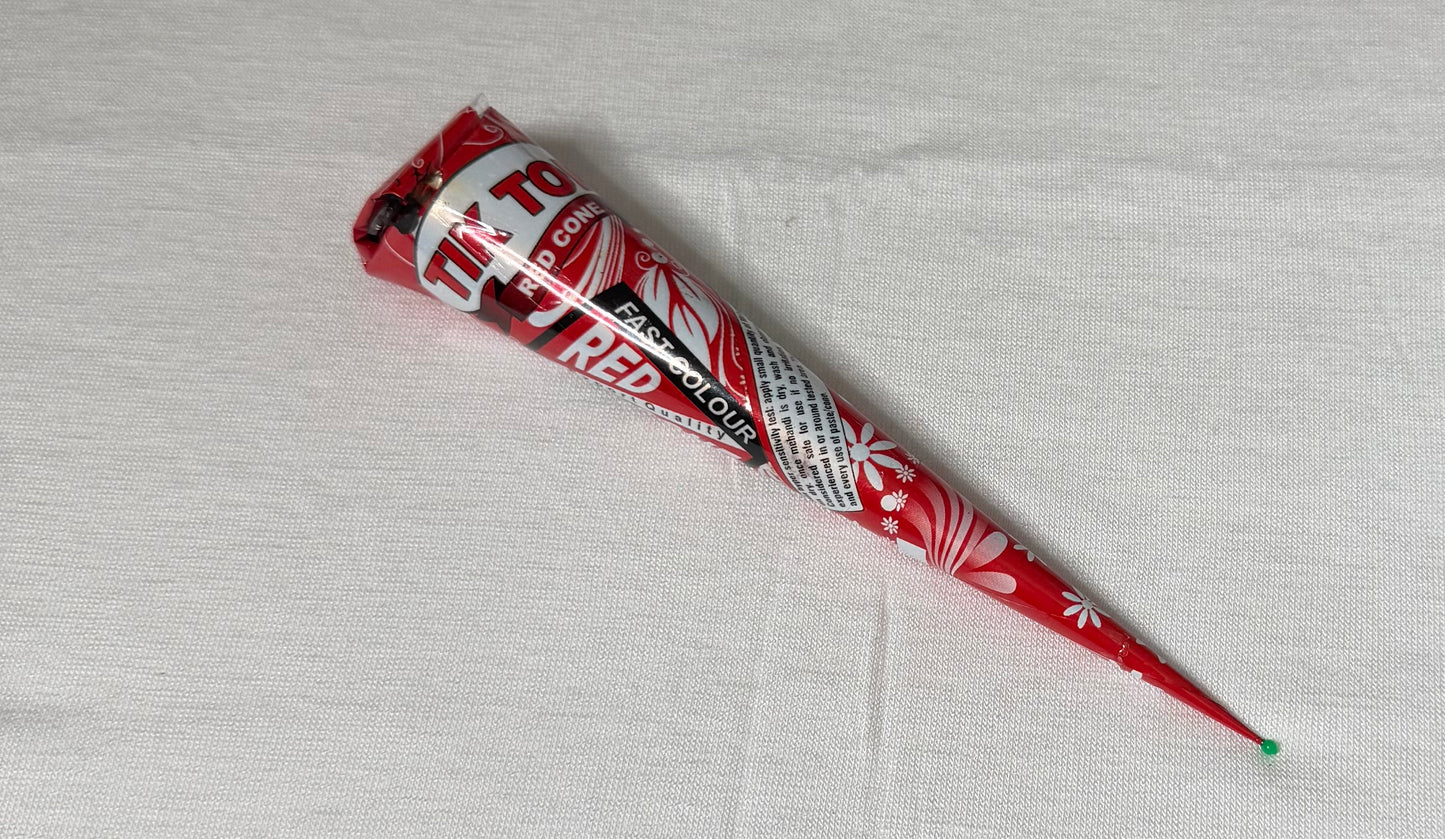 Deep Red Henna Cone (1pcs )